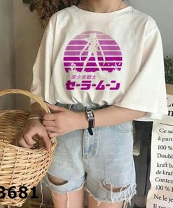 Vaporwave Synthwave Sailor Moon Fans 90s Tee