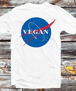 Vegan NASA Parody Unisex Anime T-Shirt - Healthy Lifestyle Advocate and Science Lover Gift