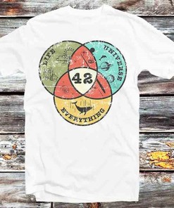 Venn Diagram Life Universe T-Shirt - A Classic Tee for Science and Math Lovers with a Cool Anime-Inspired Design