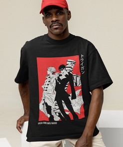 Vibrant Anime Graphic Tee - Bold Tee for Anime Fans