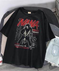 Vintage Anime Tee, Unisex Manga Shirt with Graphic Anime Design - Harajuku Clothing for Fans, Perfect Anime Lover Gift