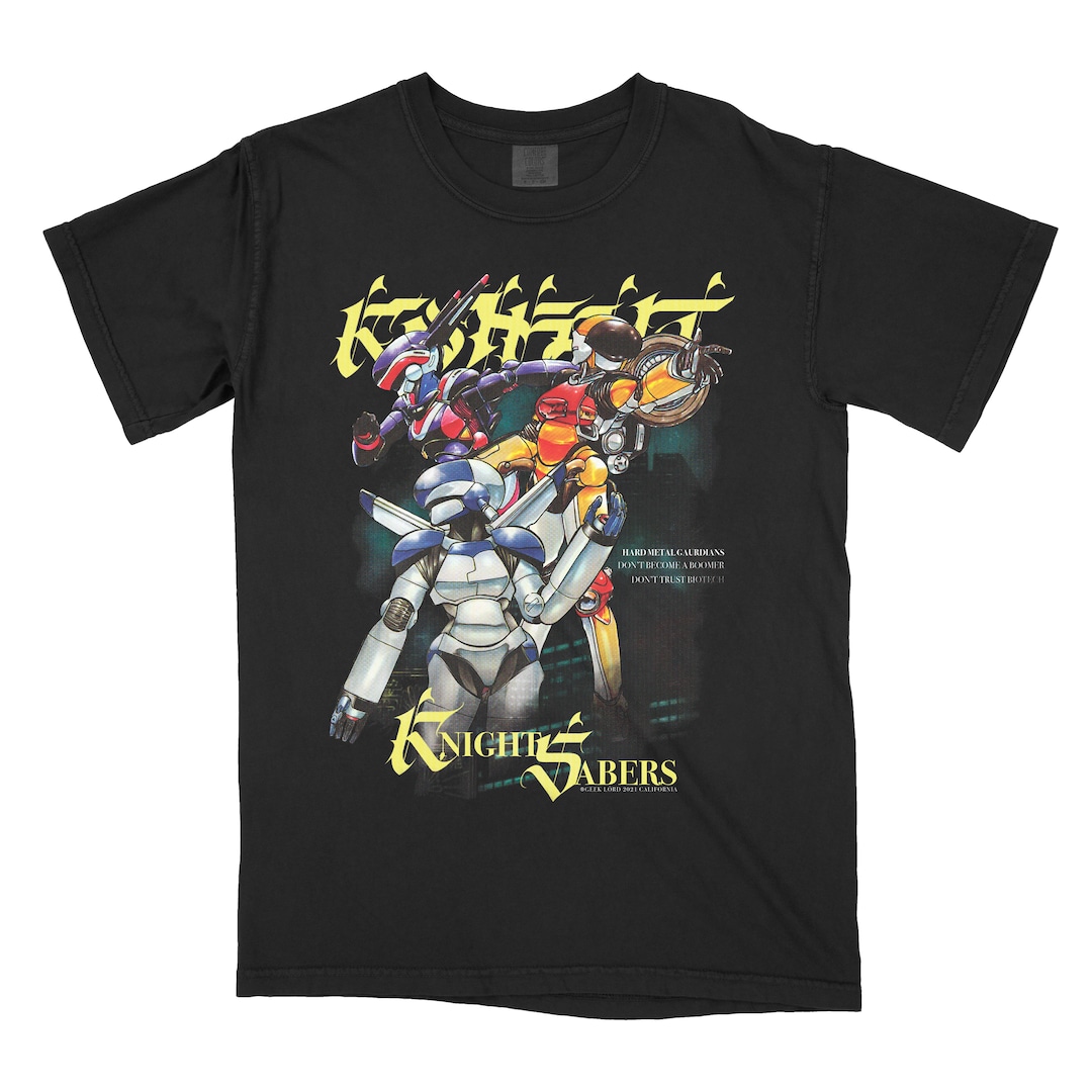 Vintage Bubblegum Crisis and Knight ANime Sweatshirt and Shirt