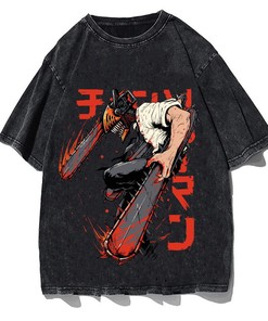 Vintage Cotton Shirt - Anime Manga Graphic Tee, Harajuku Clothing, Gift for Fans