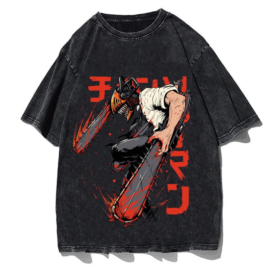 Vintage Cotton Shirt - Anime Manga Graphic Tee, Harajuku Clothing, Gift for Fans
