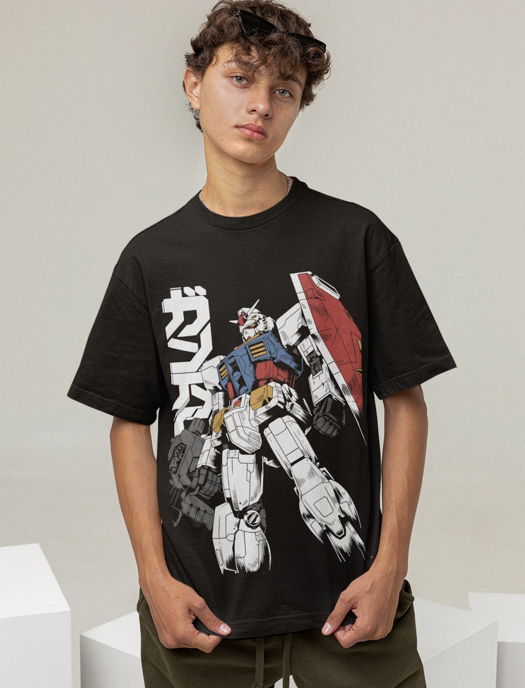 Vintage Gundam Tee: Unisex Anime Shirt for Manga Lovers
