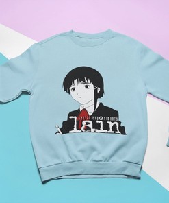 Vintage Japan Anime Sweater - Cool Serial Experiments Lain Sweatshirt for Fans