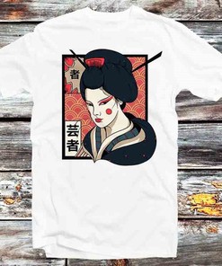 Vintage Japanese Geisha Tee - Best Gift For Anime Fans