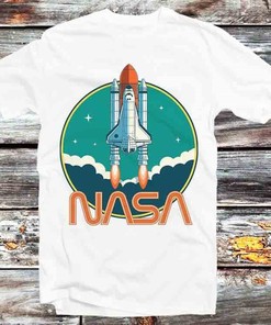 Vintage NASA Rocket Logo Tee - Cool Anime Gift for Men and Women Who Love Space