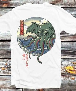 Vintage Retro Great Octopus Off Kanagawa Anime T-Shirt - Perfect Gift for Fans