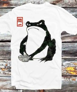 Vintage Retro Matsumoto Hoji Japanese Frog Toad Tee - Cool Anime Fans Gift Idea
