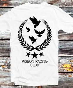 Vintage Retro Pigeon Racing Club Tee - Cool Anime Fans Gift Idea