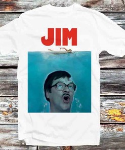 Vintage Retro Shalom Jim Jackie Paws Parody Tee - Funny Anime Fans Gift Idea