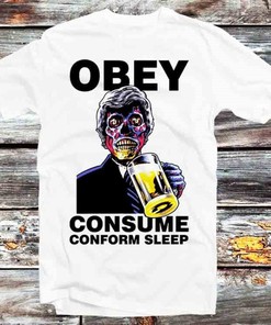 Vintage Retro They Live Obey Consume Horror Beer Tee - Unique Gift Idea for Anime Fans
