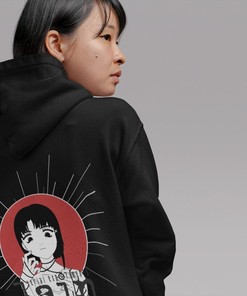 Vintage Style Serial Experiments Lain Hoodie - Aesthetic Manga Sweatshirt for Anime Lovers