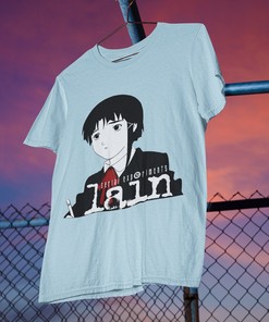 Vintage Style Serial Experiments Lain T-Shirt - Japan Anime Tee for Fans