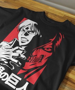 Vintage Titan Anime Hoodie - Anime Lover Tee - Classic Manga Graphic Shirt