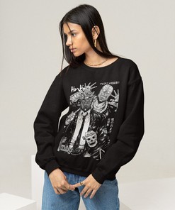Vintage Unisex Hoodie - Anime Lover Sweatshirt, Chaos Metal Poster Shin Design