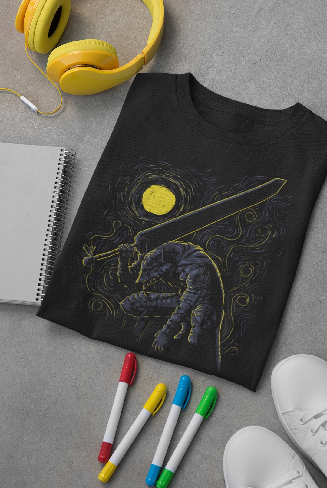 Watercolor Knight - Unisex Artistic Anime Painting Shirt - Perfect Gift