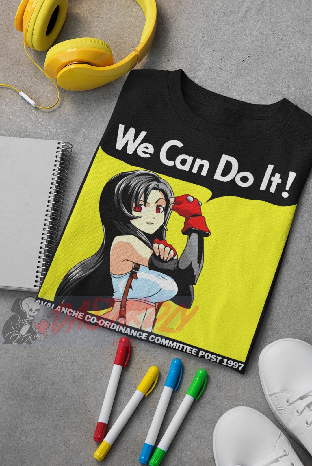 We Can Do It Tifa Classic Gaming Unisex Shirt - Nostalgia-Inducing Shirt for Anime and Gaming Fans