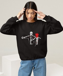 Welcome to Chaos Anime Comfy Sweatshirt - Cozy Sweater for Metal Music Anime Lovers