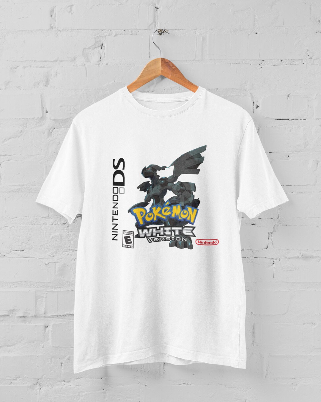 White Inspired Video Game Cover Art Graphic Tee - Creative Gift Idea for Anime Lovers and Fans