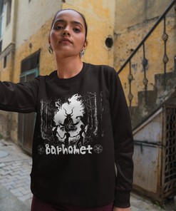 Witchcraft Baphomet Ritual Sweatshirt - Satanic Pullover for Fans with Bonus Gift