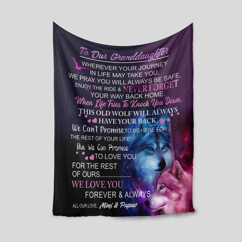 Wolves Personalized Quilt Blanket for Boys and Girls - Ideal for Picnic and Bedroom Decor - Image 2