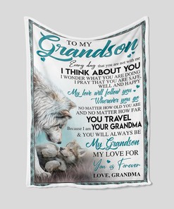 Wolves Personalized Quilt Blanket for Grandma - Ideal for Picnic and Bedroom Decor