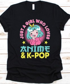 Women's Anime K-Pop Tee - Perfect Gift for K-Pop and Anime Fans, Manga and Unique Graphics Included