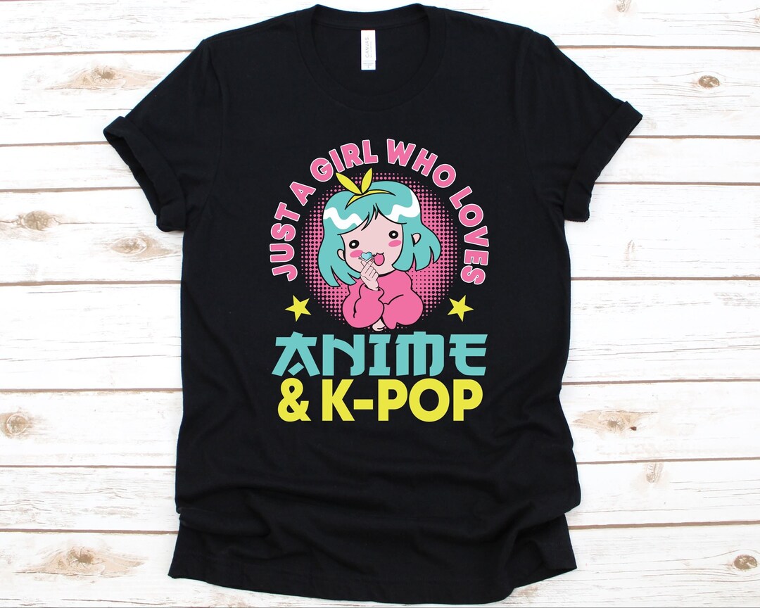 Women's Anime K-Pop Tee - Perfect Gift for K-Pop and Anime Fans, Manga and Unique Graphics Included