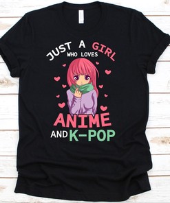 Women's Anime-K-Pop T-Shirt, Perfect Gift for Anime and K-Pop Fans, Manga and Mangaka Design Included