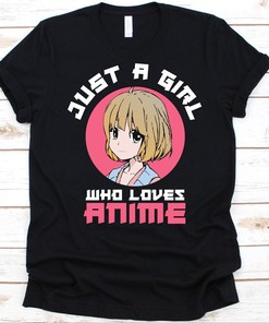 Women's Japanese Animation Graphic T-Shirt, Cute Anime Quote, Ideal Gift for Otakus, Fans and Manga Addicts