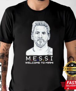 Lionel Messi Welcome To Miami Essential T-shirt