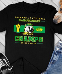 2019 Pac 12 Football Championship Champs Oregon Ducks Tee - Fan Gift Idea