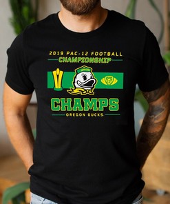 2019 Pac 12 Football Championship Champs Oregon Ducks Tee - Fan Gift Idea