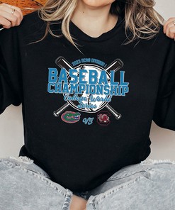 2023 Ncaa Di Baseball Championship Matchup - Florida Gators Vs. South Carolina T-Shirt