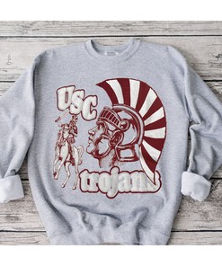 70s Vintage USC Trojans Baseball Style Tee Shirt - NCAA Fanatics Gift