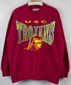 90s Vintage USC Trojans Athletics Sweatshirt - Russell Athletic College T-Shirt