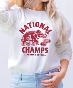 Alabama Football Back-To-Back Champions Tee For Fans
