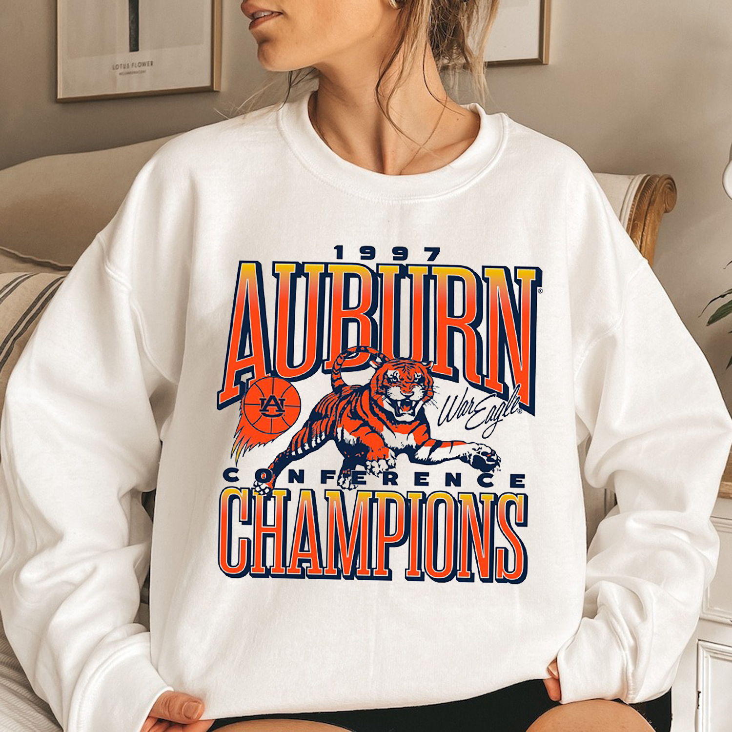 Auburn Basketball 1997 Conference Champs Tee with Two Fan Gift Options