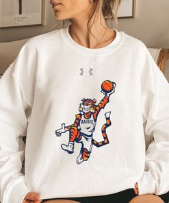Auburn Basketball Players Wearing Aubie Auburn Tiger Tee with Fan Gift Option