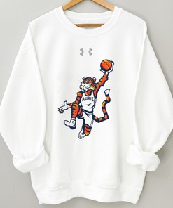 Auburn Basketball Players Wearing Aubie Auburn Tiger Tee with Fan Gift Option