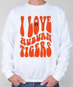 Auburn Tigers Love Sweatshirt with Fan Gift Option