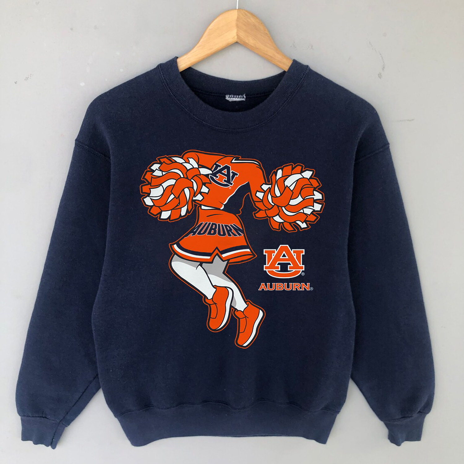Auburn Tigers Pom Pom Cheer II Short Sleeve T-Shirt with Fan Gift Option