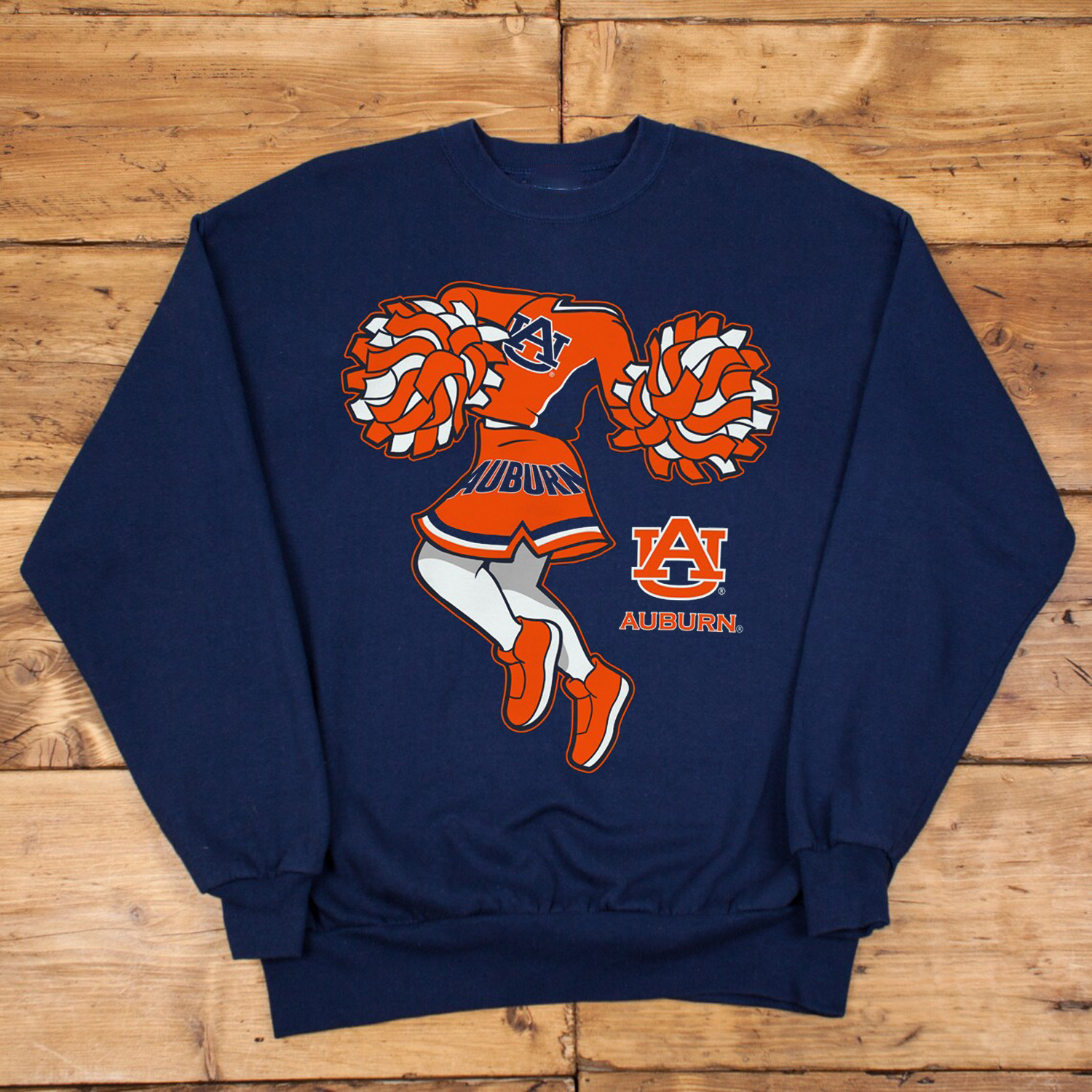 Auburn Tigers Pom Pom Cheer II Short Sleeve T-Shirt with Fan Gift Option