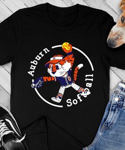 Auburn Tigers Softball Mascot Chibi Tee with Fan Gift Option