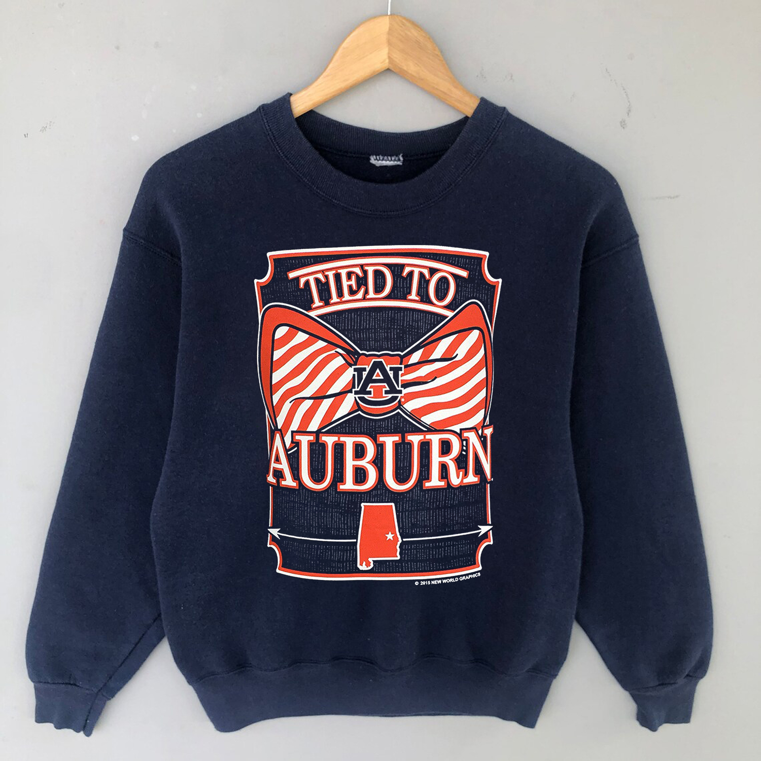 Auburn Tigers War Eagle Tied to Prep Bow Bright T-Shirt with Fan Gift Option