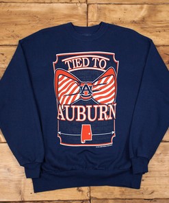 Auburn Tigers War Eagle Tied to Prep Bow Bright T-Shirt with Fan Gift Option