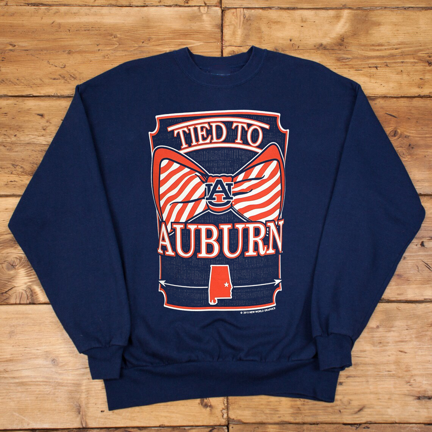 Auburn Tigers War Eagle Tied to Prep Bow Bright T-Shirt with Fan Gift Option