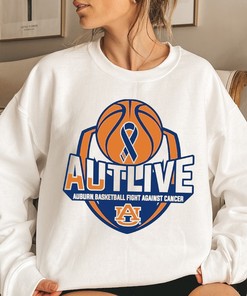 Autlive Auburn Basketball Fight Against Cancer Tee for Sports Fans with Fan Gift Option